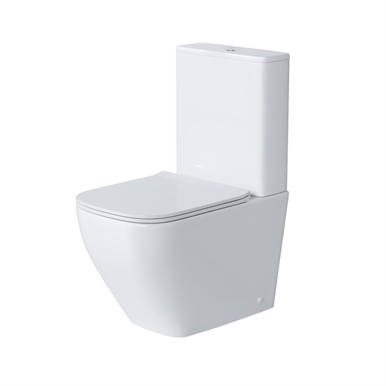 GROSSMAN Унитаз напольный Style GR-4453S (620х365х830) безободковый,белый с тонкой крышкой,микролифт,2 места GR-4453S - фото 297312