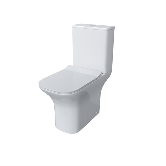 GROSSMAN Унитаз напольный Classic GR-4464S (640х340х790) безободковый,белый с тонкой крышкой,микролифт,2 места GR-4464S - фото 297314