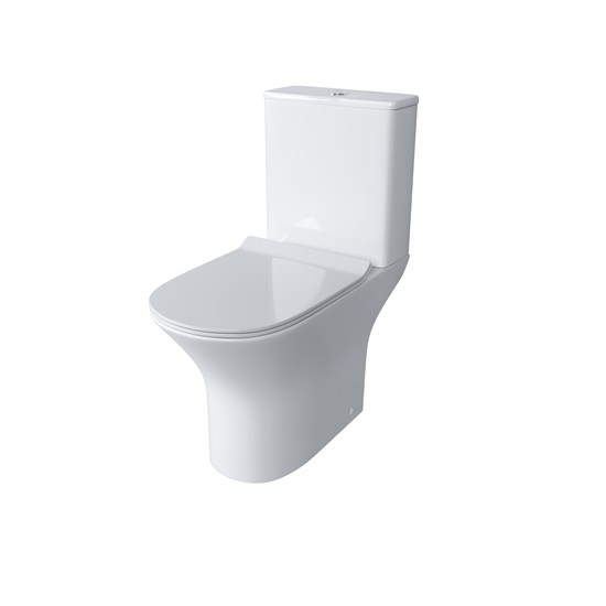 GROSSMAN Унитаз напольный Classic GR-4465S (650х340х790) безободковый,белый с тонкой крышкой,микролифт,2 места GR-4465S - фото 297315