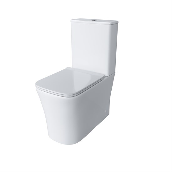 GROSSMAN Унитаз напольный Classic GR-4467S (620х360х820) безободковый,белый с тонкой крышкой,микролифт,2 места GR-4467S - фото 297317
