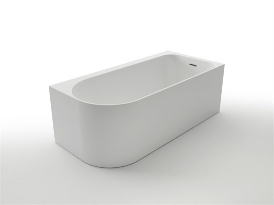 AZARIO Ванна акриловая LUTON 1700x800x580, пристенная, в комплекте с сифоном и металлической рамой, правая, белая ( LUT17080 R ) LUT17080 R - фото 297851