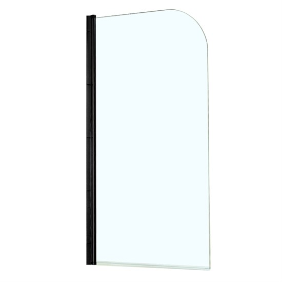 AZARIO Шторка для ванны  MERRIT 800х1400, прозрачное стекло 5 мм, покрытие EASY CLEAN, цвет профиля черный (AZ-NF6211 800 BLACK), двери распашные AZ-NF6211 800 BLACK - фото 298603