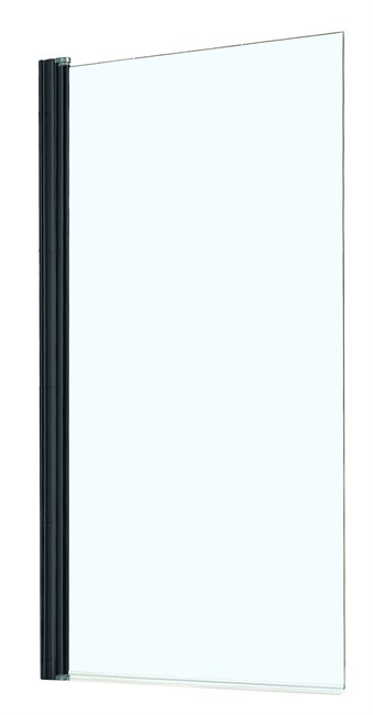 AZARIO Шторка для ванны  MERRIT 800х1400, прозрачное стекло 6 мм, покрытие EASY CLEAN, цвет профиля черный (AZ-NF6211-1 800 BLACK) AZ-NF6211-1 800 BLACK - фото 298626