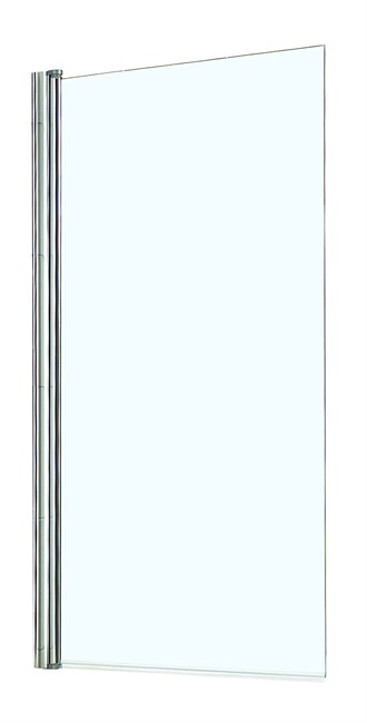 AZARIO Шторка для ванны  MERRIT 800х1400, прозрачное стекло 6 мм, покрытие EASY CLEAN, цвет профиля серебро (AZ-NF6211-1 800) AZ-NF6211-1 800 - фото 298629