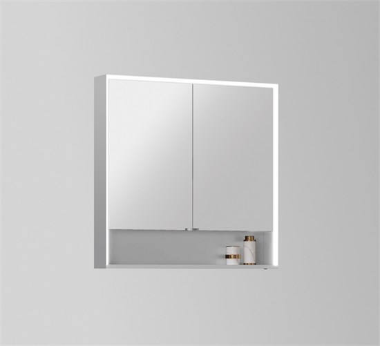 ESBANO Зеркальный шкафчик с подсветкой размер: 800x800X130 ESMS5508 - фото 298763
