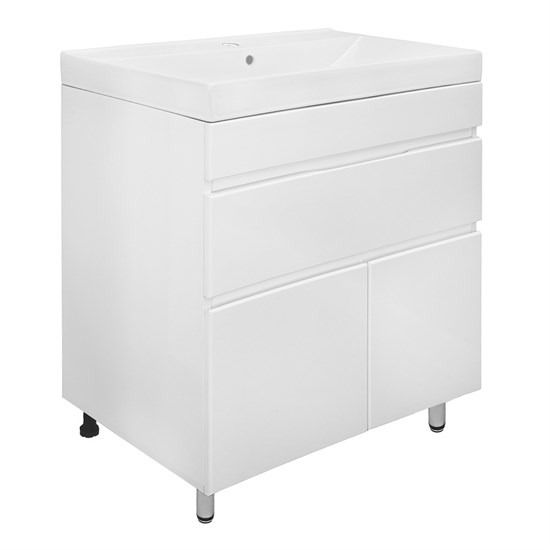 AZARIO Тумба Эстима 80/1Н напольная БЕЗ РАКОВИНЫ Tempo 80 (CS00094627), цвет белый CS00094627