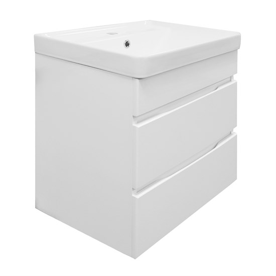 AZARIO Тумба Эстима 50/2 подвесная БЕЗ РАКОВИНЫ Monte 50 (CS00094628), цвет белый CS00094628