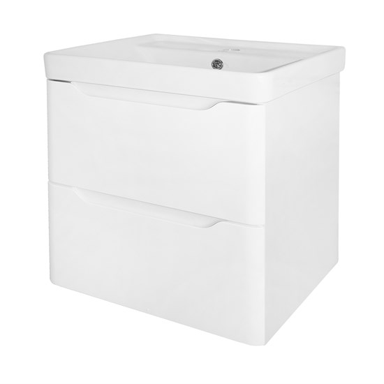 AZARIO Комплект Тумба LOTOS 50/2 510х425х570 подвесная, с раковиной Monte 50 белый гланцевый (CS00094662), цвет белый CS00094662 - фото 299447