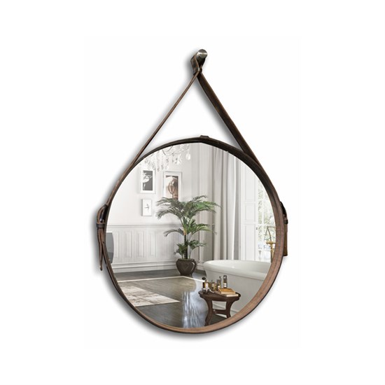 AZARIO Зеркало Капитан D510 коричневая кожа (ФР-00001313) ФР-00001313