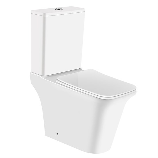 AZARIO Унитаз-компакт  AVERO 660x360х820 напольный, безободковый с бачком и сиденьем микролифт (AZ-3121) AZ-3121 - фото 303324