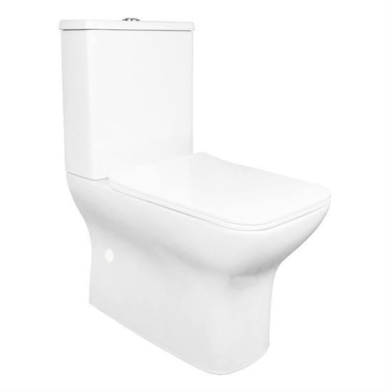 AZARIO Унитаз-компакт  Fresco 360х620х800 напольный, безободковый, с быстросъемным сиденьем микролифт (AZ-8302) AZ-8302 - фото 304388
