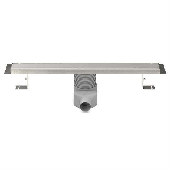 AZARIO Душевой лоток D40 Klasik 1050 мм, регулируемый поворотный слив, пластиковый, решетка и рамка из нержавеющей стали (AZ-CH N 1050 K) AZ-CH N 1050 K - фото 307583