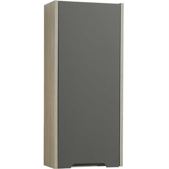 AQUATON Шкаф подвесной Оливия 35 L левый, Грей/Дуб Ойстер (1A254703OLUGL) 1A254703OLUGL