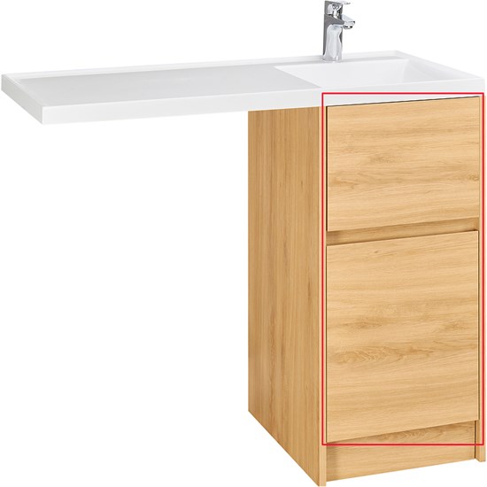 AQUATON Фасад для тумбы Лондри 40 Дуб Сантана (1A274901LH0C0) 1A274901LH0C0 - фото 309215