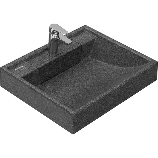 AQUATON Раковина Рейн 60 на стиральную машину, графит (1A72103KRW210) 1A72103KRW210 - фото 310871