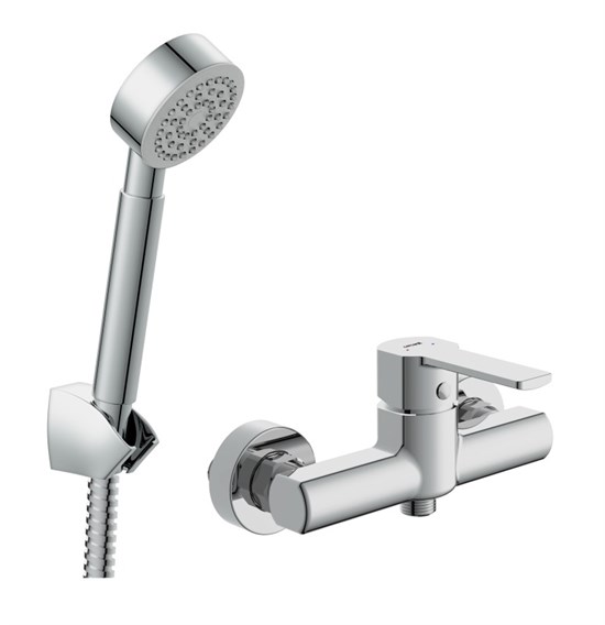 CERSANIT Smart Комплект SMART 2 в 1 смеситель для душа SMART душевой гарнитур CARI (64511) 64511 - фото 313408