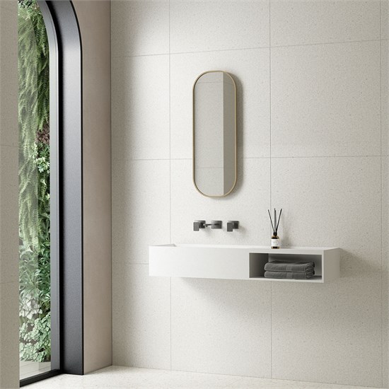 VINCEA Раковина из искусственного камня VWB-6S180MW, 800*400*200, подвесная, цвет белый матовый VWB-6S180MW