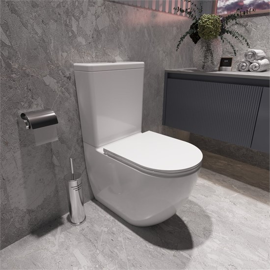 VINCEA Globo Унитаз-компакт Tornado Globo VT2-14T, белый, ультратонкое сиденье soft-close, P-trap VT2-14T - фото 319405
