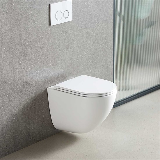 VINCEA Bien Унитаз подвесной Tornado Bien VT1-51T безободковый, цвет белый, ультратонкое soft-close сиденье VT1-51T