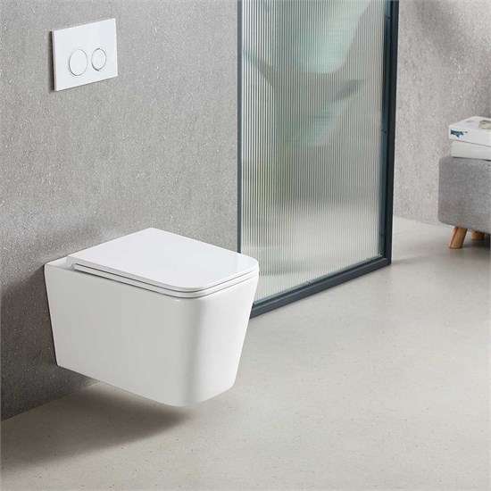 VINCEA Q-Line Унитаз подвесной Tornado Q-Line VT1-12T безободковый, цвет белый, ультратонкое soft-close сиденье VT1-12T