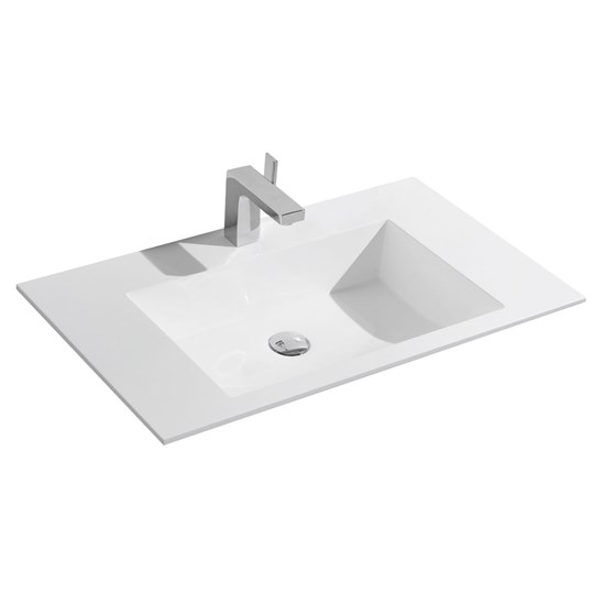 VINCEA Раковина VCB-13800W из искусственного камня, цвет белый VCB-13800W - фото 319972