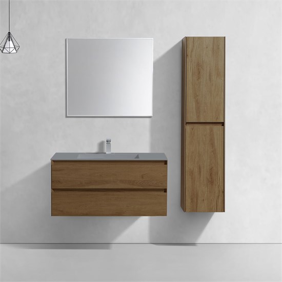 VINCEA База под раковину Luka 1000 подвесная, 2 выкатных ящика soft-close, T.Oak VMC-2L100TO