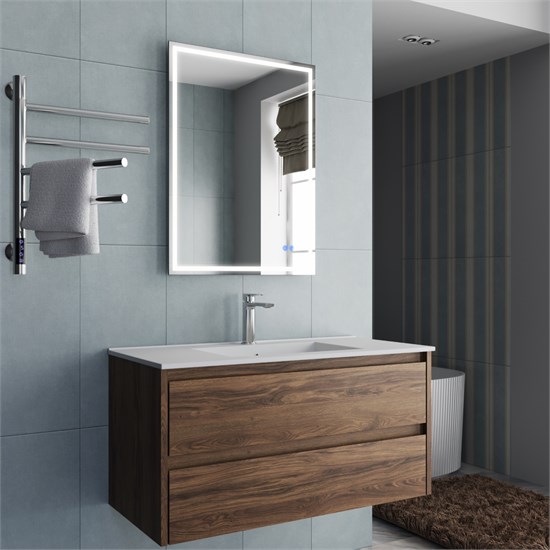 VINCEA База под раковину Gio 1000 подвесная, 2 выкатных ящика soft-close, C.Oak VMC-2G100CO