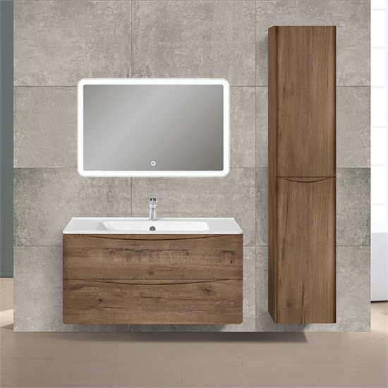 VINCEA База под раковину Paola 1000 подвесная, 2 выкатных ящика soft close, V.Oak VMC-2P100VO - фото 320672