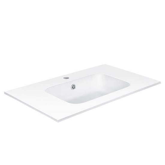 VINCEA Раковина VCB-2N800W из искуственного камня, цвет белый VCB-2N800W - фото 320679