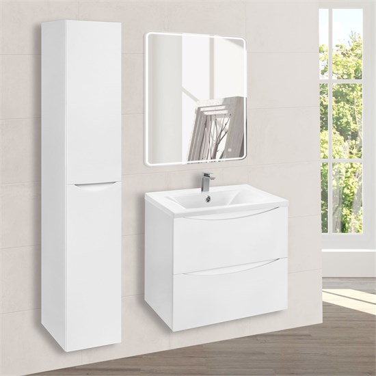 VINCEA База под раковину Mia 600 подвесная, 2 выкатных ящика soft close, G.White VMC-2MA600GW - фото 320989