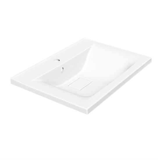 VINCEA Раковина VCB-3M600W из искусственного камня, цвет белый VCB-3M600W - фото 321001