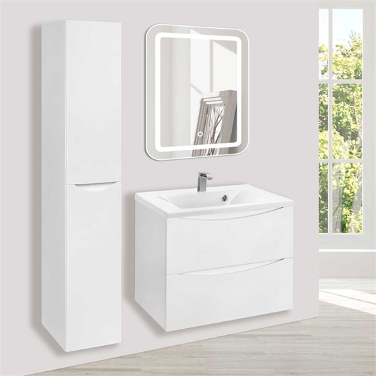 VINCEA База под раковину Mia 650 подвесная, 2 выкатных ящика soft close, G.White VMC-2MA650GW - фото 321010