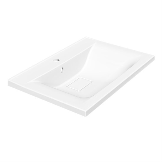 VINCEA Раковина VCB-3M650W из искусственного камня, цвет белый VCB-3M650W - фото 321024