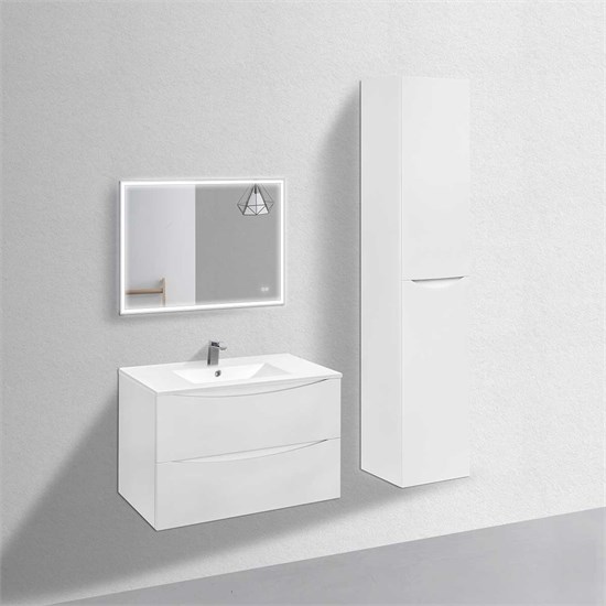 VINCEA База под керамическую раковину Mia 900 подвесная, 2 выкатных ящика soft close, G.White VMC-2MC900GW - фото 321082