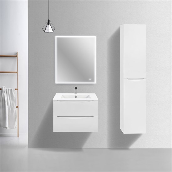 VINCEA База под керамическую раковину Mia Slim 700 подвесная, 2 выкатных ящика soft close, G.White VMC-2MC700S1GW - фото 321113