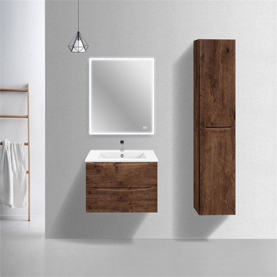 VINCEA База под керамическую раковину Mia Slim 700 подвесная, 2 выкатных ящика soft close, R.Wood VMC-2MC700S1RW - фото 321116