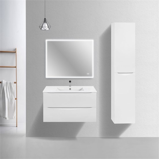 VINCEA База под керамическую раковину Mia Slim 900 подвесная, 2 выкатных ящика soft close, G.White VMC-2MC900S1GW - фото 321140