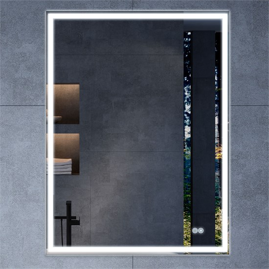 VINCEA Зеркало LED VLM-3VN500-2 500х700 c сенсорным выключателем и диммером, антизапотевание VLM-3VN500-2