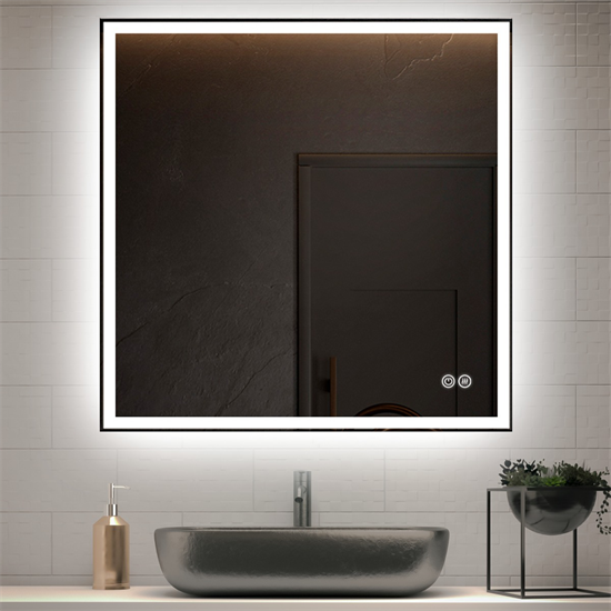 VINCEA Зеркало LED VLM-3VN7007-2 700х700 c сенсорным выключателем и диммером, антизапотевание VLM-3VN7007-2 - фото 321342