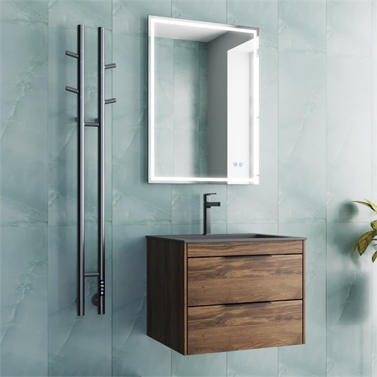VINCEA Полотенцесушитель электрический VTD-1D2GE 25х130, графит, таймер VTD-1D2GE - фото 321857