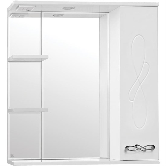 STYLE LINE Зеркальный шкаф Венеция 75/С ЛС-00000263 - фото 325233