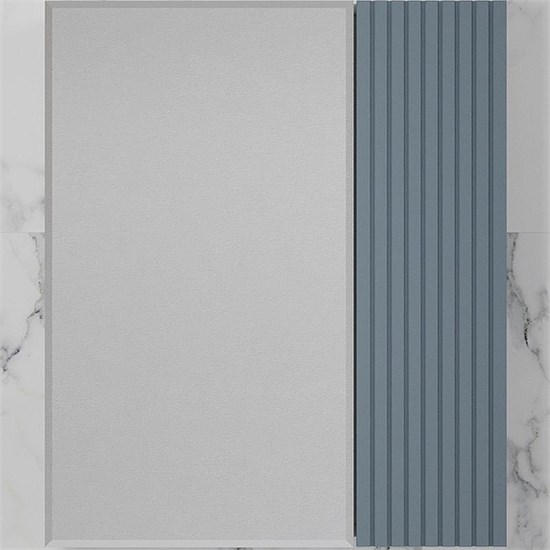 STYLE LINE Зеркальный шкаф «Стокгольм» 60 см графит софт ЛС-00002319