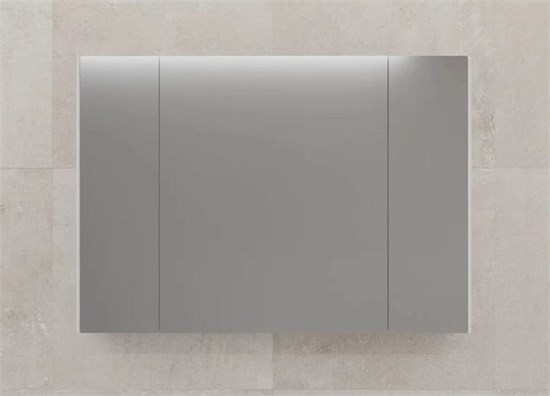 STYLE LINE Зеркальный шкаф "ЛИМА 100" эмаль, белый матовый ЛС-00002342