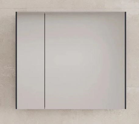 STYLE LINE Зеркальный шкаф "ЛИМА 80" эмаль, графит ЛС-00002345