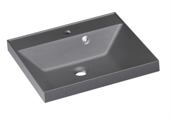 STYLE LINE Раковина для мебели ASTI 500x450 кварц, серый шелк (отдельно не продается) СС-00002486