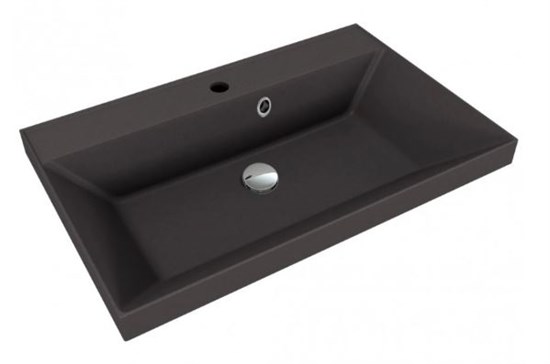 STYLE LINE Раковина для мебели ASTI 700x450 кварц, антрацит (отдельно не продается) СС-00002471