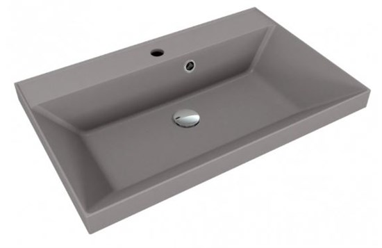 STYLE LINE Раковина для мебели ASTI 700x450 кварц, серый шелк (отдельно не продается) СС-00002473