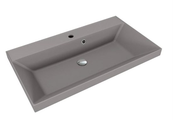 STYLE LINE Раковина для мебели ASTI 800x450 кварц, серый шелк (отдельно не продается) СС-00002476