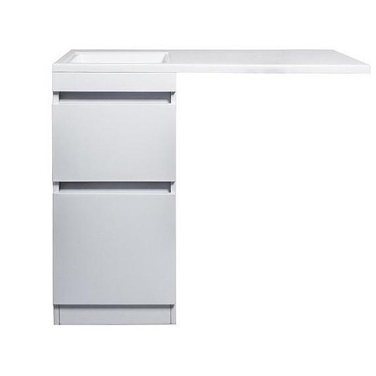 STYLE LINE El Fante Dallas El Fante Тумба под раковину напольная "Даллас 100", Люкс белая, PLUS СС-00000514