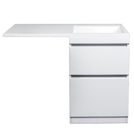 STYLE LINE El Fante Dallas El Fante Тумба под раковину напольная "Даллас 115", Люкс белая, PLUS СС-00000515